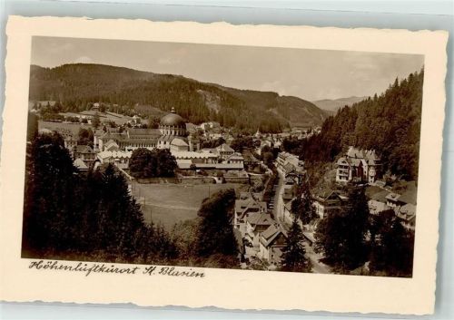 St. Blasien Die Hauptstraße mit Dom und Kloster St. Blasien Fotograf Haine
