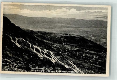 Cetinje Serpetinen vom Lovcen