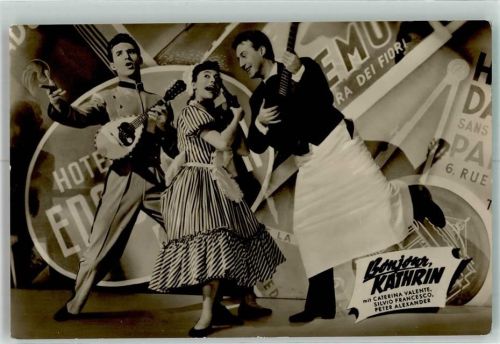 Caterina Valente Silvio Francesco Peter Alexander in Bonjour Kathrin Progress VEB Nr.164