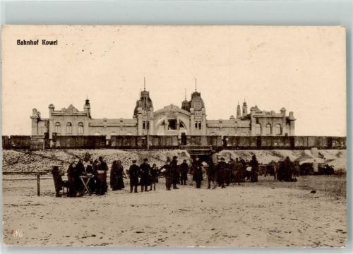 Kowel 1916 Bahnhof Feldpost WK I Nr. 201 Foto AK
