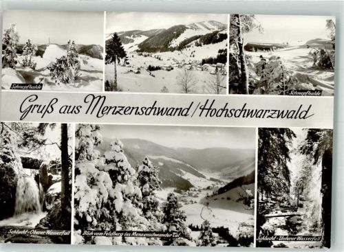 Menzenschwand Schnepfhalde Menzenschwander Tal Oberer- und Unterer Wasserfall in der Schlucht Fotograf Berger