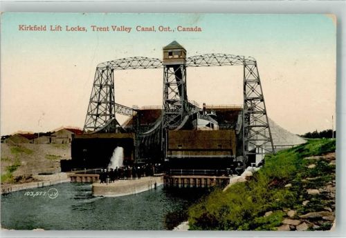 Victoria 1912 Kirkfield Lift Locks Ort lt. Stempel