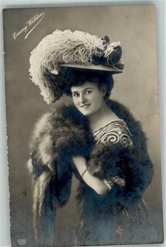 1909 Emmy Wehlen Hutmode Pelzmode