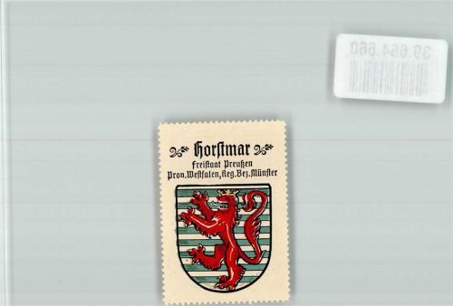 Horstmar Wappensammelmarke Kaffee Hag