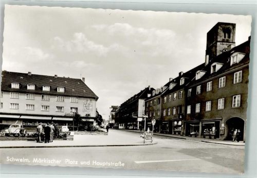 Schwelm Märkischer Platz u. Hauptstraße VW Käfer
