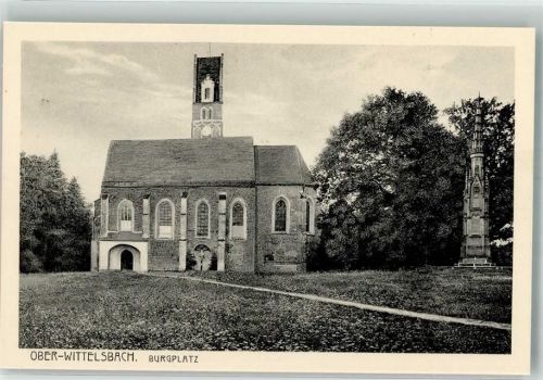 Oberwittelsbach Gotische Marienkirche und König Ludwig I Denkmal