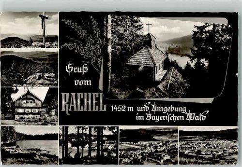 Rachel Gipfelkreuz Rachel-Diensthütte Grafenau Freienau Kapelle und Rachelsee Verlag Gerhard Paduch