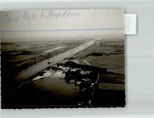 Hochdonn Fliegeraufnahme Ort handschriftlich Foto Original aus Archiv eines Ansichtskartenverlags