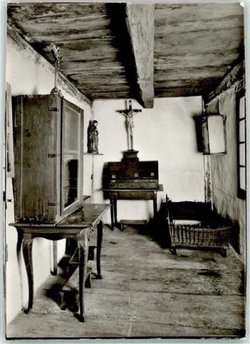 Dülmen Augustinerkloster Leidenszimmer der A. K. Emmerick Bett Kreuz Schrank Schreibtisch