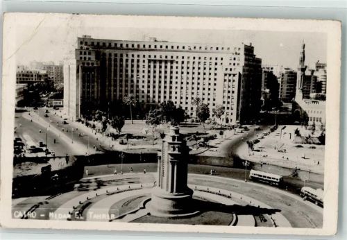 Kairo Maidan Denkmal Omnibus Foto AK