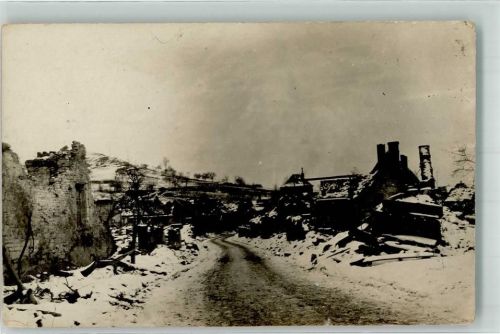 Bievres 1916 Ort handschriftlich WK I Winter