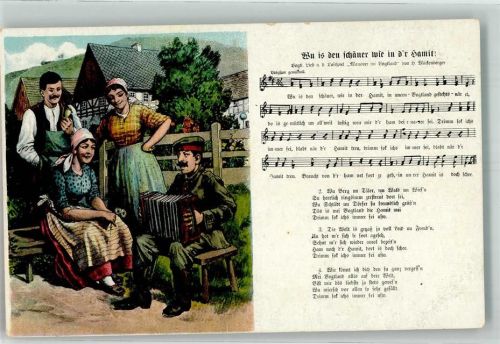 Tracht Zieharmonika Uniform Lustspiel Manöver im Vogtland