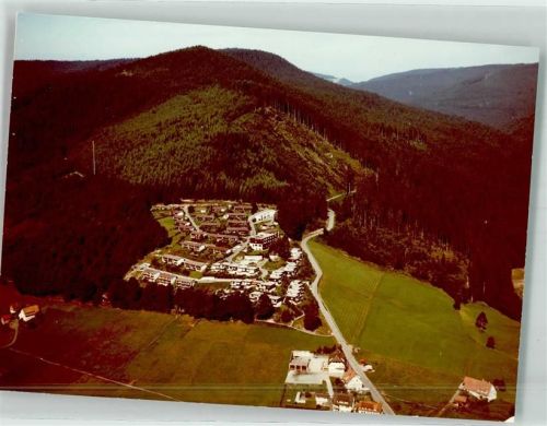 Obertal Foto Original aus Archiv eines Ansichtskartenverlags Vogelschau Feriendorf Hirschauerwald Ort handschriftlich