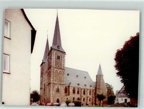 Montabaur Kirche Ort handschrfitlich Foto Original aus Archiv eines Ansichtskartenverlags