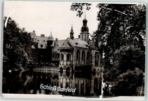 Darfeld Schloss Ort handschriftlich Foto Original aus Archiv eines Ansichtskartenverlags