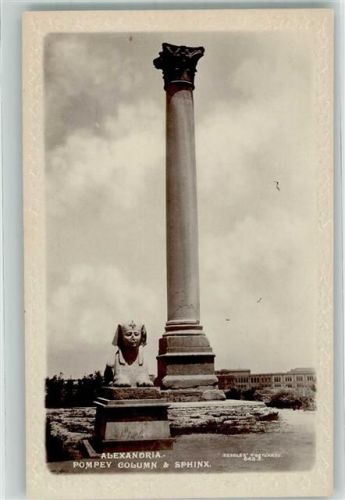 Alexandria 1919 - Denkmal Pomey Column Sphinx