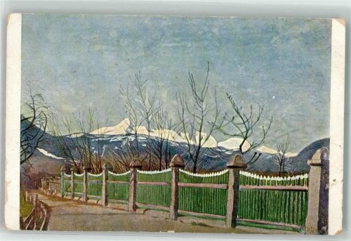 Partenkirchen 1917 sign. Reiser Carl Frühlingsmorgen Jugend Postkarte