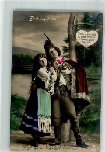 Frau Paar Theater Zigeunerbaron KKHG Nr.1208-5 Zigeuner 1905