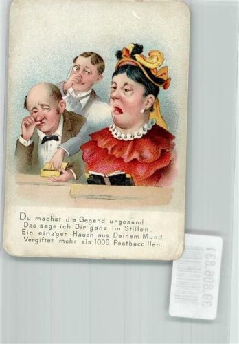 Humor Schlechter Atem Lithographie