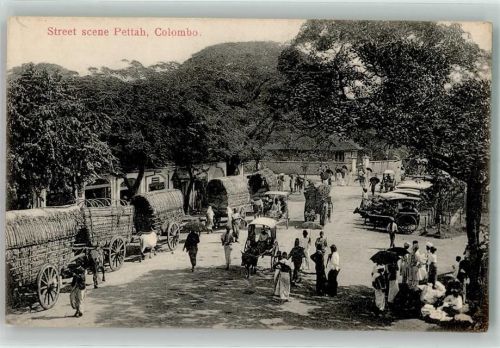 Colombo Tracht Straßenszene