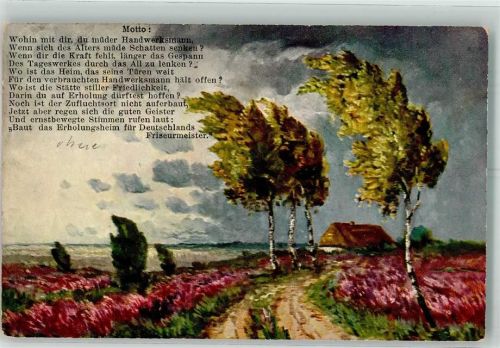 Bundesdeutsche Innung Landschaft Bäume Spruch FED Nr.499