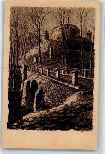 Auerbach Steinerne Brücke zum Auerbacher Schloss Verlag Gerling & Erbes Nr. 1618