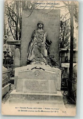 Paris Monument des Pierre Tirard auf dem Pere Lachaise Friedhof