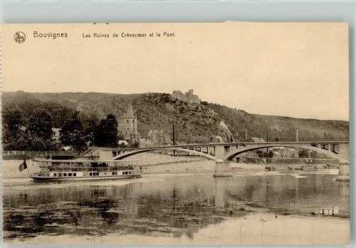 Bouvignes Burg Crévecoer Motorschiff
