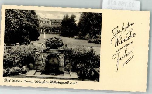 Bad Soden Schwefel und Wilhelmsquelle Neujahr