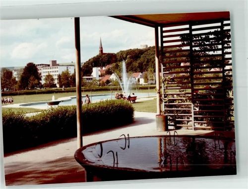 Bad Abbach Trinkhalle Ort handschriftlich Foto Original aus Archiv eines Ansichtskartenverlags