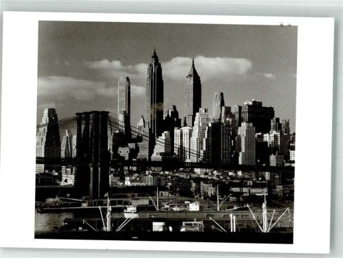 New York City Brooklyn Bridge Downtown Manhattan