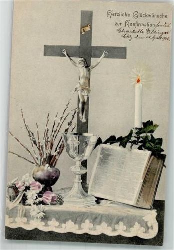 Altar Bibel Kelch Jesus am Kreuz