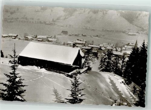 Thalkirchdorf Schwabenhütte Gebrüder Berner Winter Schnee Kirche Allgöu