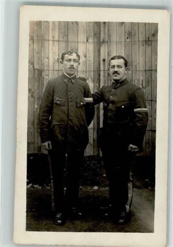 Königsbrück Zwei alliierte Offiziere im deutschen Gefangenenlager 1. Weltkrieg