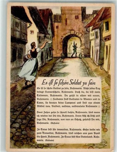 Text des Liedes Es ist so schön Soldat zu sein Verlag Grieshaber & Säuberlich Lieder AK