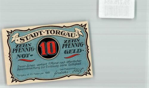 Torgau 1921 10 Pfennig