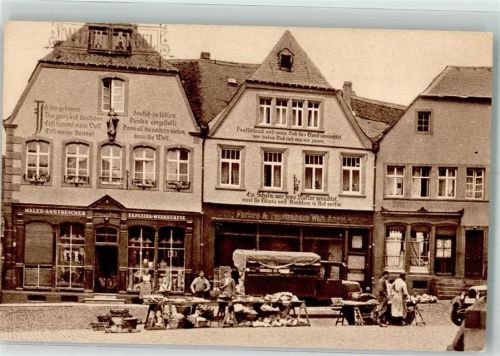 St. Wendel Marktszene LKW Geschäft Domplatz