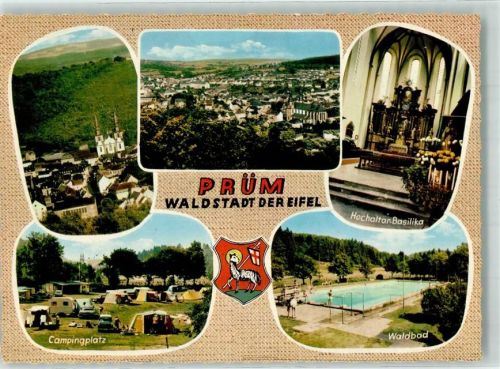 Prüm Campingplatz Hochaltar-Basilika Waldbad