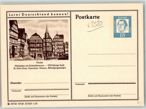 Fritzlar Marktplatz Rolandsbrunnen