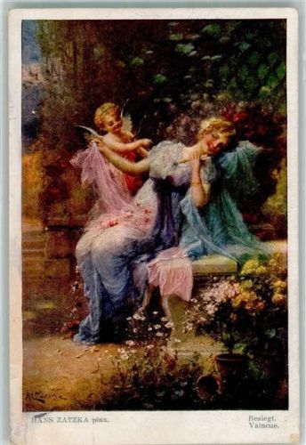 Amor Frau Blumen Galerie Wiener Künstler Nr.1229