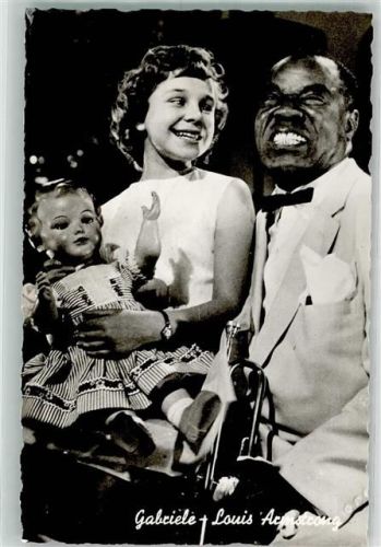 Trompeter Louis Armstrong mit Gabriele Puppe