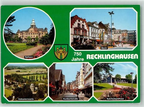 Recklinghausen Rathaus Markt Kunibertistrasse 750 Jahre Jubiläum