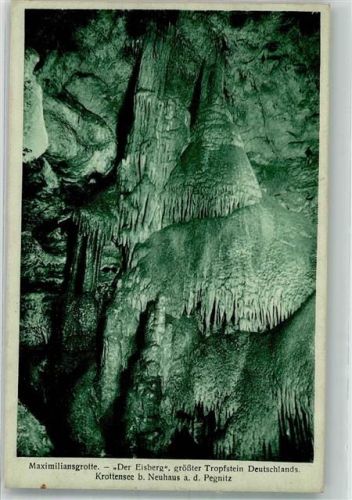 Neuhaus Maximiliansgrotte Der Eisberg Krottensee