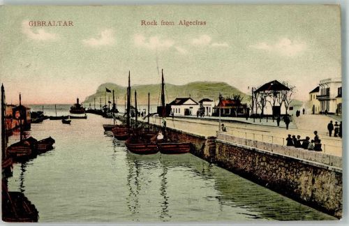 Gibraltar Hafen Rock from Algeciras