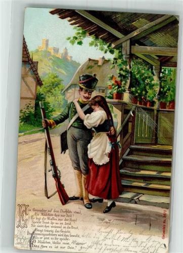 1904 Ein Grenadier nimmt Abschied : Vers