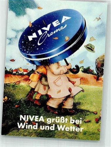 Hamburg Bei Regen und Sturm unter einer Dose Nivea-Creme