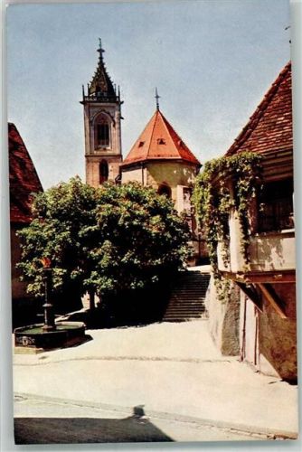 Pfullendorf Partie beim Hechtbrunnen Kirche