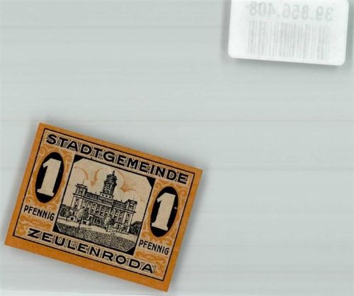 Zeulenroda 1920 1 Pfennig Rathaus