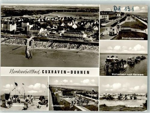 Duhnen Fliegeraufnahme Schwimmbad Strandpromenade Wattenfahrt