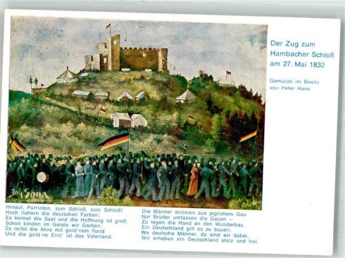 Neustadt sign. Sona Joh. Der Zug zum Hambacher Schloss 27.5.1832